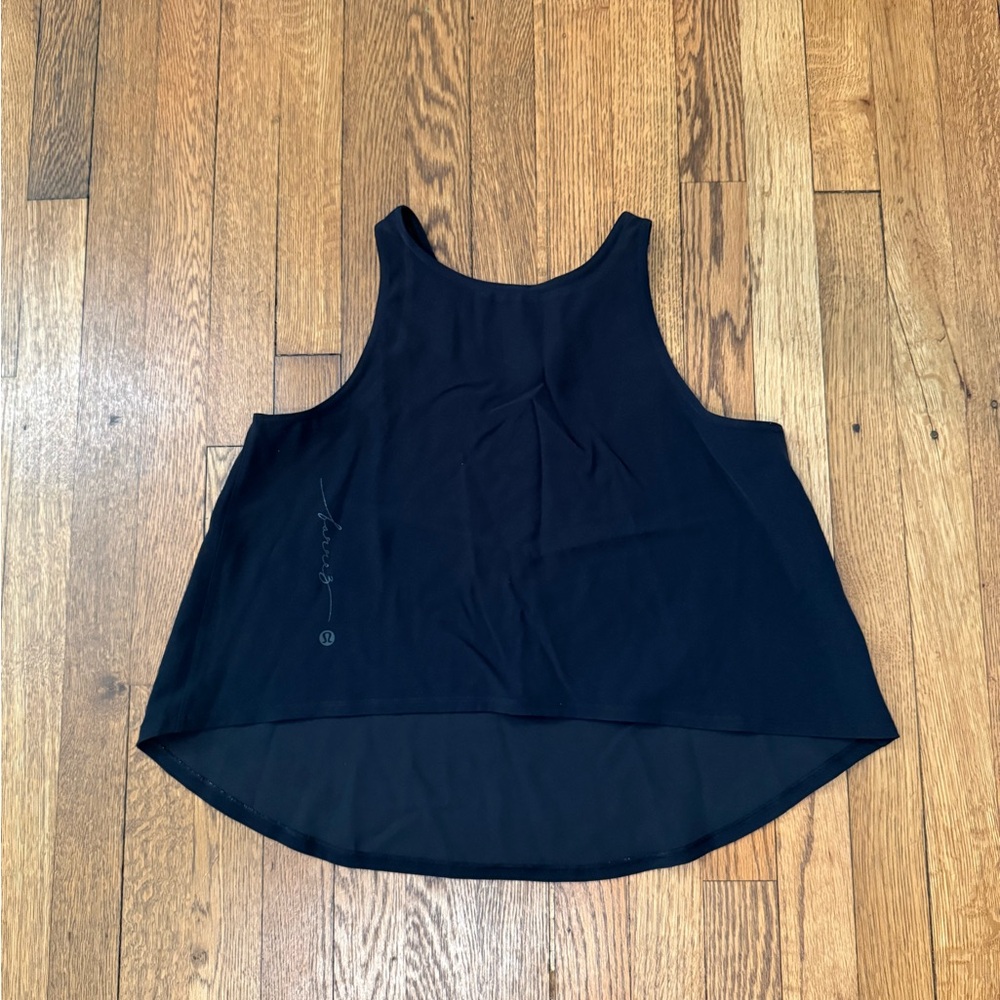 lululemon athletica Black Racerback High-Low Tank